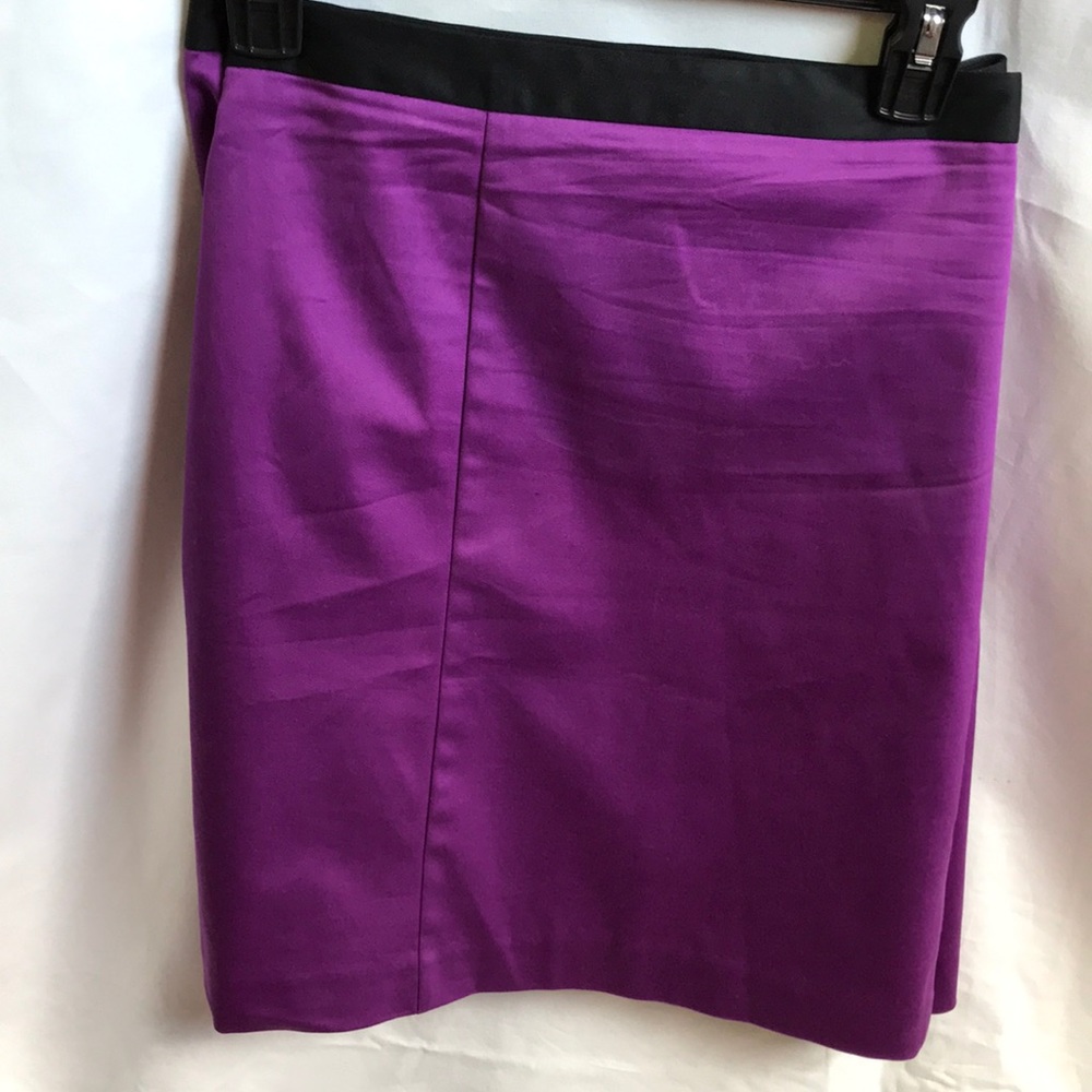 PURLE SKIRT WITH BLACK TRIM